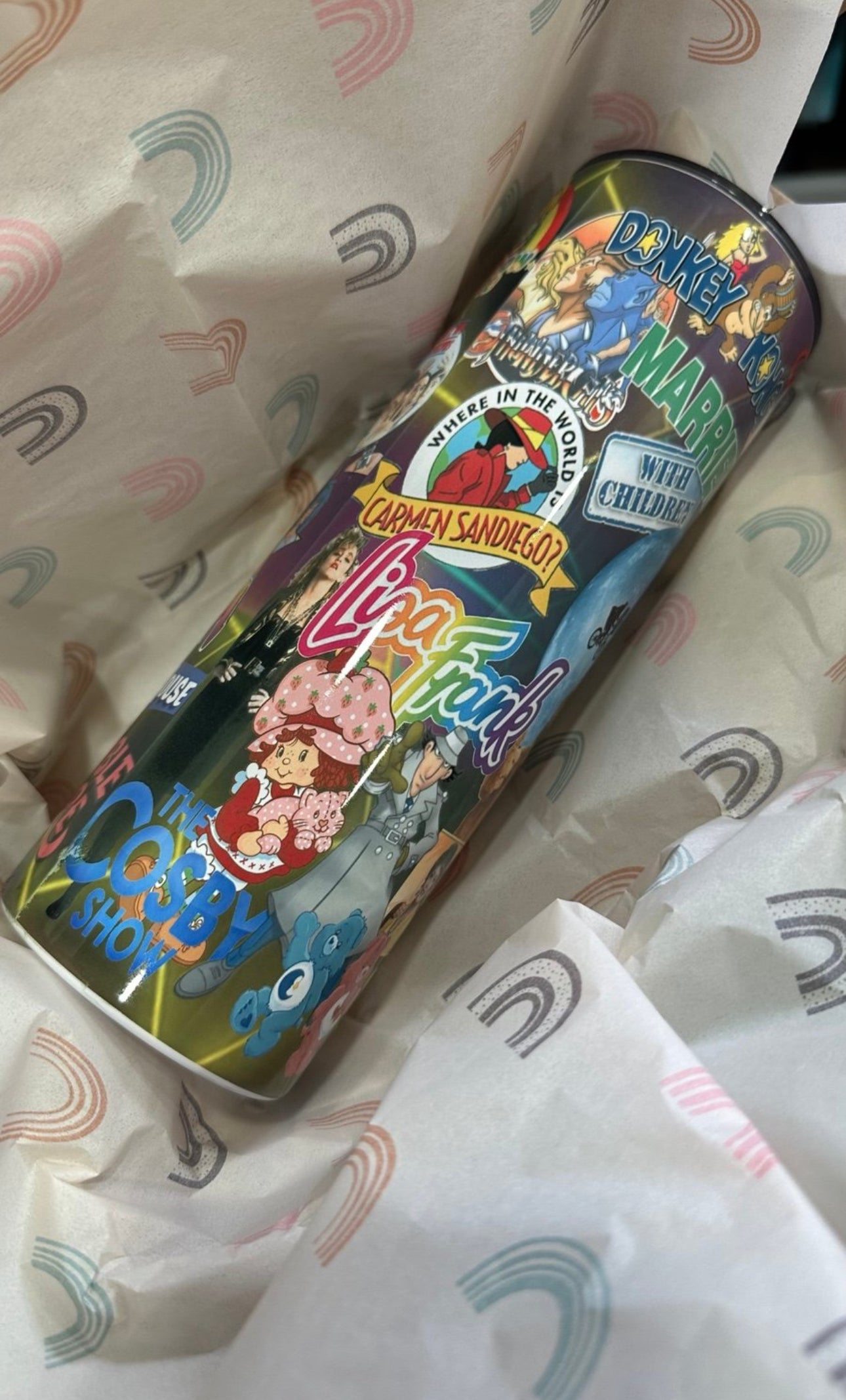 80’s kids 20oz tumbler