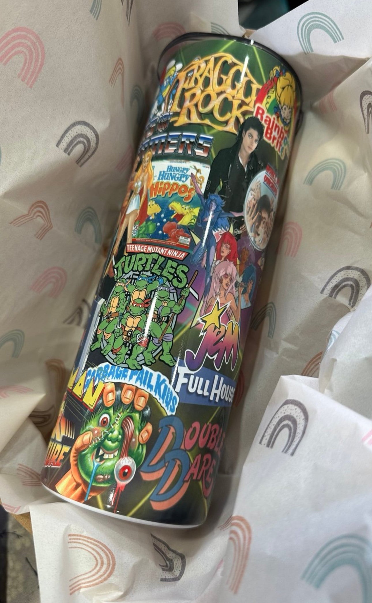 80’s kids 20oz tumbler